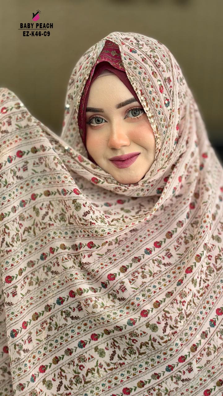 Printed Baby Chiffon Hijab